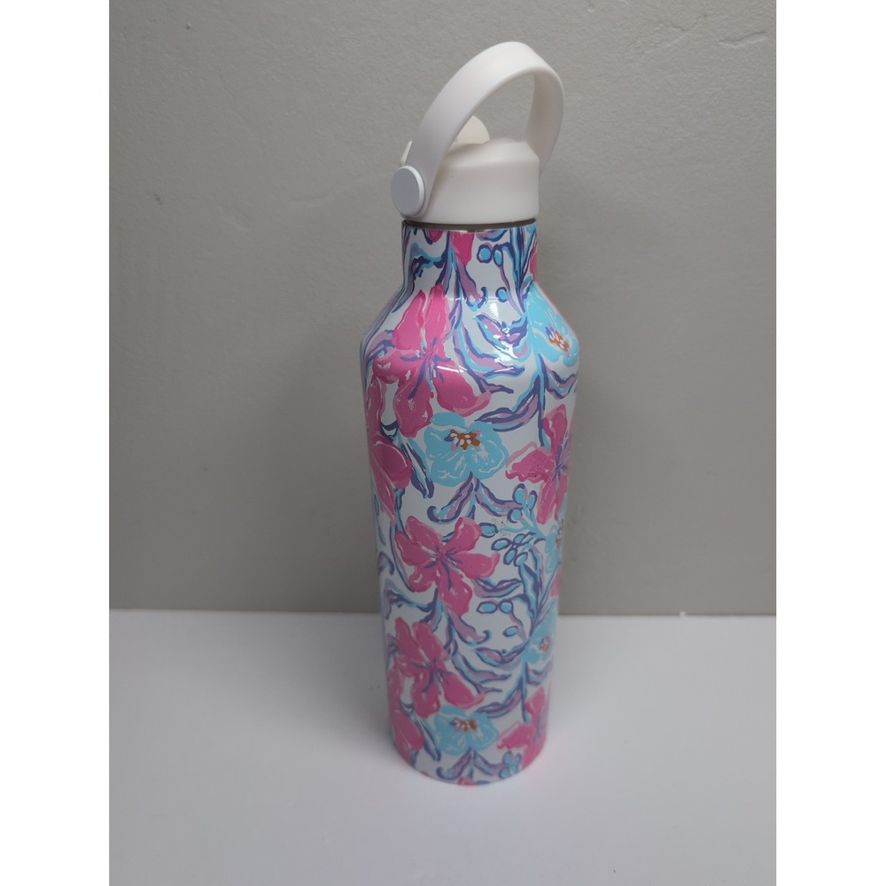 Lilly Pulitzer Stainless Steel Water Bottle, 25 Ounces, Beachside Haven New